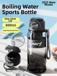 Sports Water Bottle with Tea Separation Function Cup