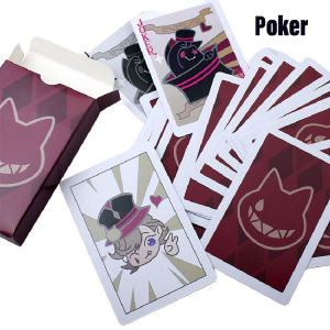 Genshin Poker Cards Genshin Impact Lyney Poker Cards Lynette Poker Cosplay Props Collection Gift