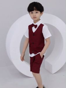 Set gile cho bé trai bộ quần áo bé trai set đồ sành điệu cho bé trai từ 8 - 32kg - Đồ bộ gile chất kaki mềm mịn phù hợp với da bé - Mẫu T16