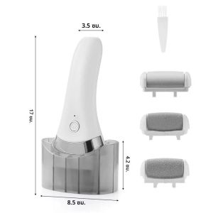 3 ใน 1 แฟ้มเท้าไฟฟ้า Dead Skin แคลลัส Remover Foot Care เครื่องมือแห้งหยาบผิวแคลลัส Remover 3 ความเร็วเกียร์ชาร์จ
