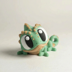 Flexi Chameleon Fidget Toy Fully Articulated Cute Gift Stress Relief Desk Toy Ball Chain