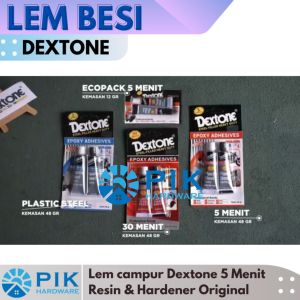 LEM BESI 5 MENIT DEXTONE 12gr Eco pack | LEM CAMPUR EPOXY ADHESIVES SERBAGUNA