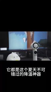 JF-131 Turbo fan 100 gear high speed handheld desktop Portable mini fan Cooling ice USB rechargeable LED Electric fan