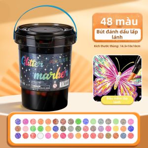 Bút lông nhũ XUEDELE nhiều màu sắc đầu mềm có thể chồng nhiều lớp dùng cho mỹ thuật