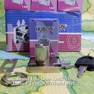 Kunci Laci Cam Lock Merk HUBEN Type HL-505 Model Mekar Harga Per Pcs