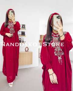 KAFTAN LEBARAN DAN PESTA MUSLIMAH PREMIUM CERUTY BABYDOLL - NS AYN KAFTAN