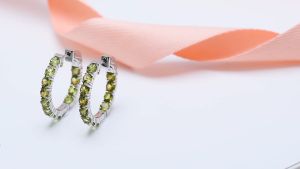 925เงินสเตอร์ลิงต่างหูสําหรับธรรมชาติPeridot Sky Blue Topazอเมธีสซิทรีนพลอยโกเมน4.7Ct Fineเครื่องประดับที่สง่างามของขวัญ