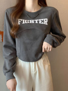 เสื้อเชิ้ตผู้หญิงสไตล์ย้อนยุค ทรงเข้ารูป เสื้อชั้นในผ้าเดนิมสั้น แขนยาว คอตั้ง ทรงเข้ารูป สไตล์หวาน สำหรับฤดูใบไม้ร่วง