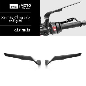 Gương Chiếu Hậu Xoay Chỉnh Được Màu Đen Kiểu Cánh Gió Dành Cho Xe Máy BMW CE04 2021-2025 Phụ Kiện CNC Bằng Nhôm