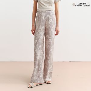SELLYNEAR | Pregnancy Suitable Loose Patterned Summer Trousers