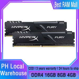 【Free shipping】Kingston Hyper Fury DDR4 RAM 4GB 8GB 16GB 3200/2666/2400MHZ CL16 1.2V 288PIN Desktop Gaming Memory