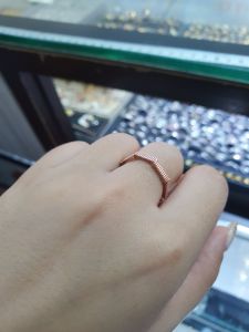 Cincin CTR zigzag Emas Rosegold