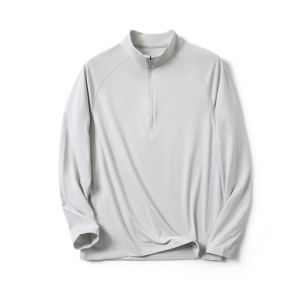 Italian Airpro-Heat Technology Breathable Warm Long Sleeve Casual Stand Collar Mens T-Shirt Base Layer Shirt for Daily Wear