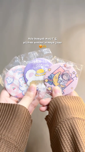 Cermin Bulat Karakter Lucu | Kaca Make Up Travelling Kartun Colorful Mini Portable Terlaris