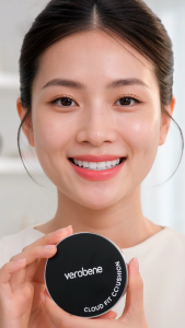Phấn Nước Trang Điểm Chống Nắng Verobene Cloud Fit Cushion SPF50+ PA++++ Nền Mỏng Nhẹ Tự Nhiên 15g