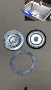 Nắp đậy chặn bồn rửa chén bát inox không gỉ ron cao su lớn chậu rửa chén