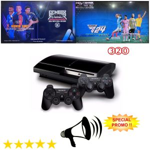 PS3 FAT HARDISK INTERNAL 320GB FREE 2 CONTROLLER FULL GAME GARANSI 1 TAHUN