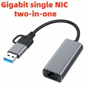 Bộ Chuyển Đổi USB 3.0 Type C Sang RJ45 Ethernet 1Gbps Gigabit LAN Network Card Plug & Play Cho MacBook PC Windows Laptop