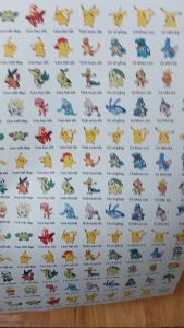 Sticker khen chữ HÌNH PIKACHU 40k 5 tờ A4 x 129 Stick/tờ - Mã A446