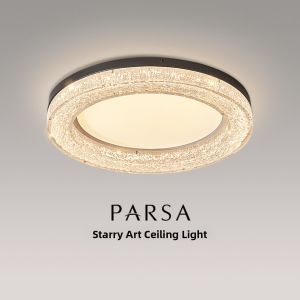 New Modern Luxurious High-End Feel Epoxy Resin Living Room Ceiling Light