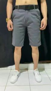 Celana Chino Pendek grey Terbaru / Celana Pendek Cinos Pria Santai / celana pendek pria PENGUASA 53