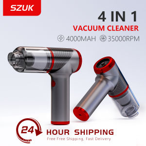 SZUK Car Vacuum Cleaner Strong Suction Wireless Mini Cleaning Machine Powerful Portable Handheld Cleaner for Car and Home