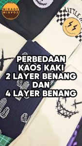 Kaos Kaki Oldschool Motif Garis 2 Stripe Putih dasar Navy (4LAYER BENANG) No. G19