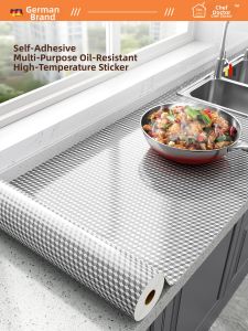 Watthour | Oil-Resistant Fireproof Heat-Resistant Waterproof Thick Self-Adhesive Wallpaper