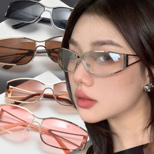 Thời trang mới Nữ Cá Tính Y2K Kính mát retro kim loại lỗ Gọng kính mùa hè du lịch Kem chống nắng Kính