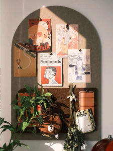 Self-adhesive Felt Board Cork Board Display Board Photo Wall Message Board for School Kindergarten Teaching Demonstration