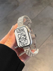 YUNDINGCHUANGXIANG | Elegant Womens Metal Studded Scale Link Watch Band