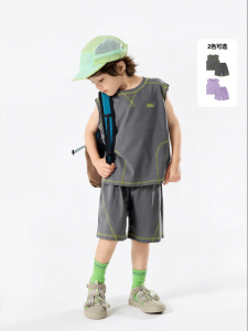 DUDUJIA | Bộ Áo Giác và Quần Short Thể Thao Bằng Cotton cho Trẻ Em Mùa Hè