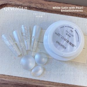 Qingyu Beauty Nail Art Pearl Glitter Gradient Color Painting Silk Texture Nail Gel Long-lasting Shine No Wash off
