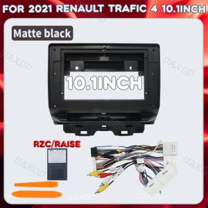 For 2021 Renault Trafic 4 Automotive Center Console 2 Din Car Interior 10.1INCH Frame Fascia Dashboard Panel Plastic Accessories