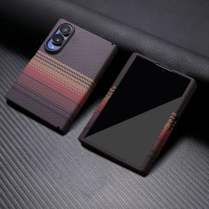 Luxury Business Magnetic Carbon Fiber Pattern Phone Case With Front Screen Tempered Film for Samsung Galaxy Z Fold 8 7 6 5 4 3