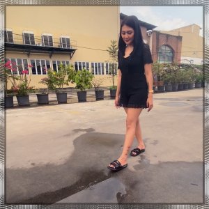 Inovable Sandal Slide & Slop Pria Wanita | Ringan Nyaman & Anti Slip - Julius Full Black