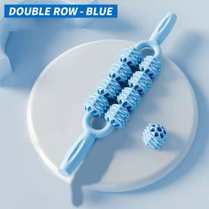 Double row massage stick massage roller muscle massage roller - muscle relaxation calf massage relaxation tool