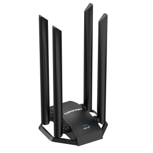 Comfast | Bộ Chuyển Đổi WiFi6 Comfast AX5400 Ba Băng Tần 2.4G&5G&6G 5374Mbps Thẻ Mạng Không Dây USB3.0 Tốc Độ Cao Với 4 Ăng-ten 5dBi Dành Cho Chơi Game