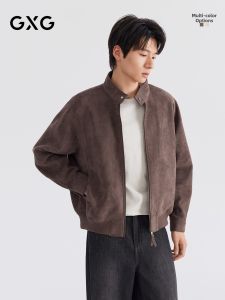 GXG | Micro Profile Suede-Like Harrington Jacket Loose Fit Short Style