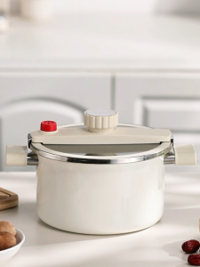 Redchef 6L Nồi vi áp lực Men men tr dày Không chứa PFAS PTFE & PFOA Tương thích với tất cả các loại bếp