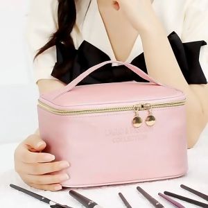 SKM Velvet Makeup Bag Portable Cosmetic Storage Organizer Case HMT008 Beg Kosmetik