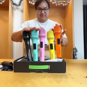 MICROTECH ET-777A ไมค์ลอยแบบถือคู่ ย่าน UHF 2 ช่วงคลื่น ส่งสัญญาณได้ไกล 100 เมตร AT Prosound