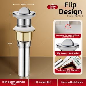 TAOSHI | Stainless Steel Bathroom Universal Drain Assembly