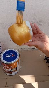 LOBSTER 4IN1 SUPER GOLD - 3 ลิตร - สีทอง - โฟร์อินวัน - สีน้ำมัน - สีทาเหล็ก - อเนกประสงค์ - ทุกพื้นผิว - ชนิดกึ่งเงา - ตรากุ้ง - ล็อบสเตอร์