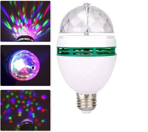 Colorful E27 Rotating Atmosphere 360 Magic Ball Bulb Aautomatic Stage Effect LED Lamp Night Light For DJ Disco KTV Dance Party