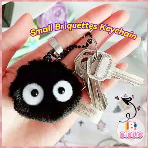 N.K. Small Briquettes Keychain Pendant Hayao Miyazaki Spirited Away Girl Cute Elf School Bag Chain