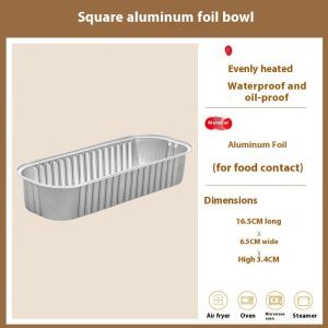 KS nồi chiên ít dầu đặc biệt lá thiếc Bát hộ gia đình chịu nhiệt độ cao lá đĩa Lò nướng dày giấy bạc Bát khay thiếc