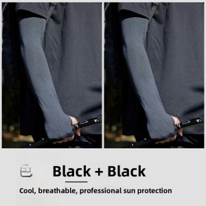 Miiow | MiiOW Mens Ice Sleeve Sunscreen Cool Feeling Outdoor Fishing Driving Essential UV Protection Silk Lightweight Sleeve Cover