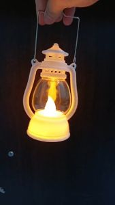 Lampu Lentera Kecil LED Dekorasi Minimalis Lampu Meja Petromax KYN09039