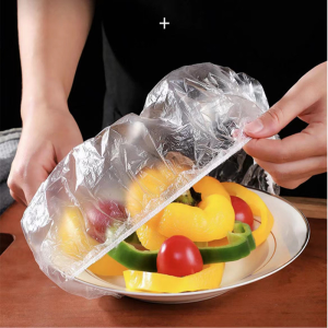 100pcs Disposable Bowl Cover Plastic Wrap Bag Food Grade Refrigerator Leftovers Fresh-Keeping Cover